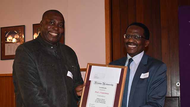 Rhodes University honours long-service staff