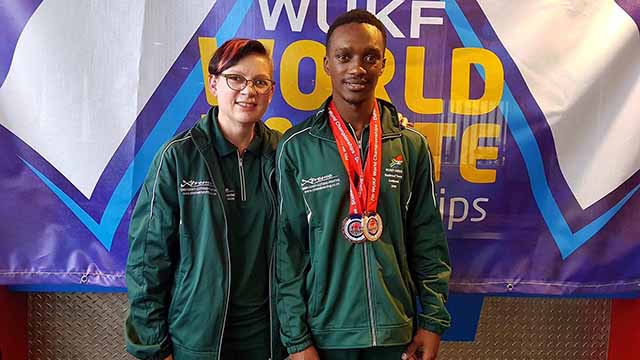 Rhodes University karate team member brings home two bronze medals