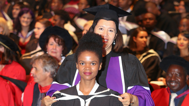 Hlumela Palesa Mkabile graduates